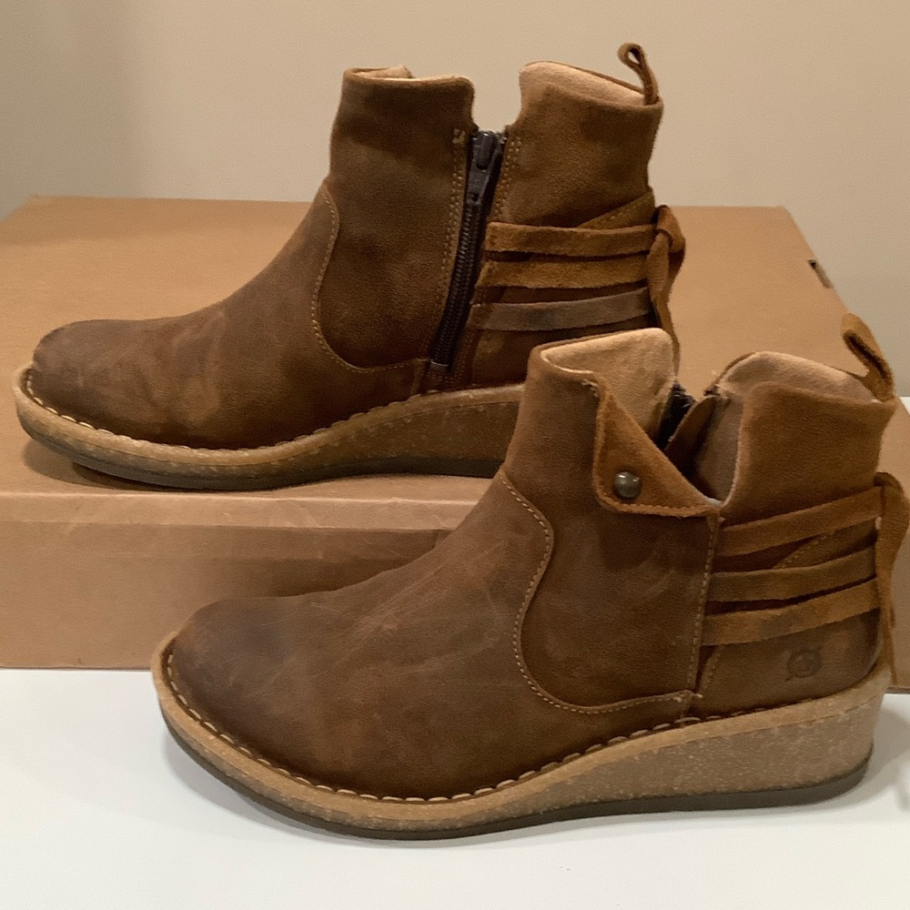 Born Rustic Brown Ankle Booties